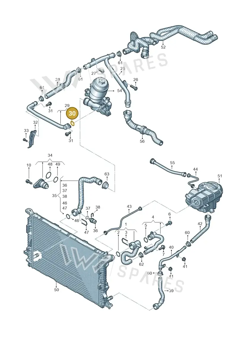 059121437 — Audi A7 Sportback (2014-2018) diagram 798121110, position 30