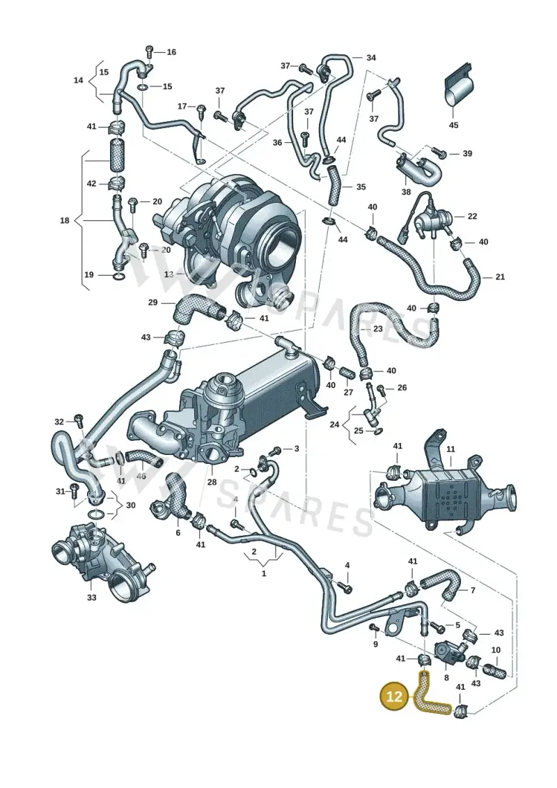 059121445L — Audi A5 Sportback (2016-2020) diagram 849121154, position 12