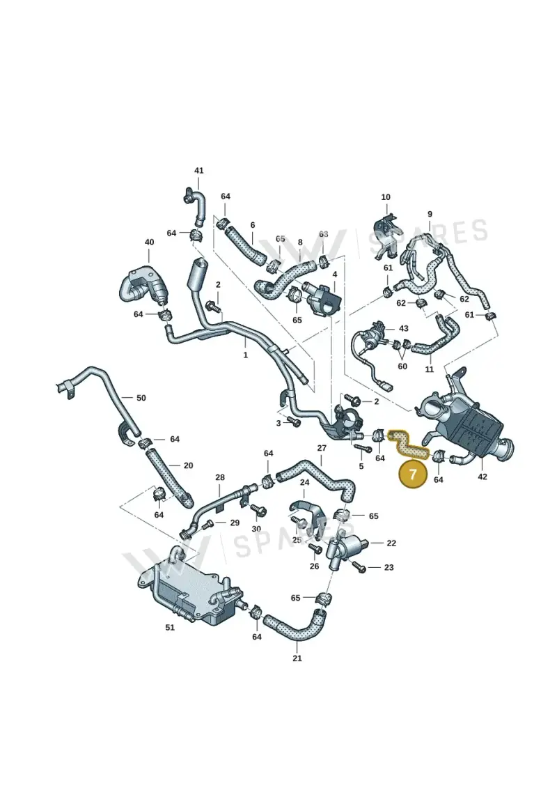 059121445L — Audi A6 2.0 (2018-) diagram 896121168, position 7