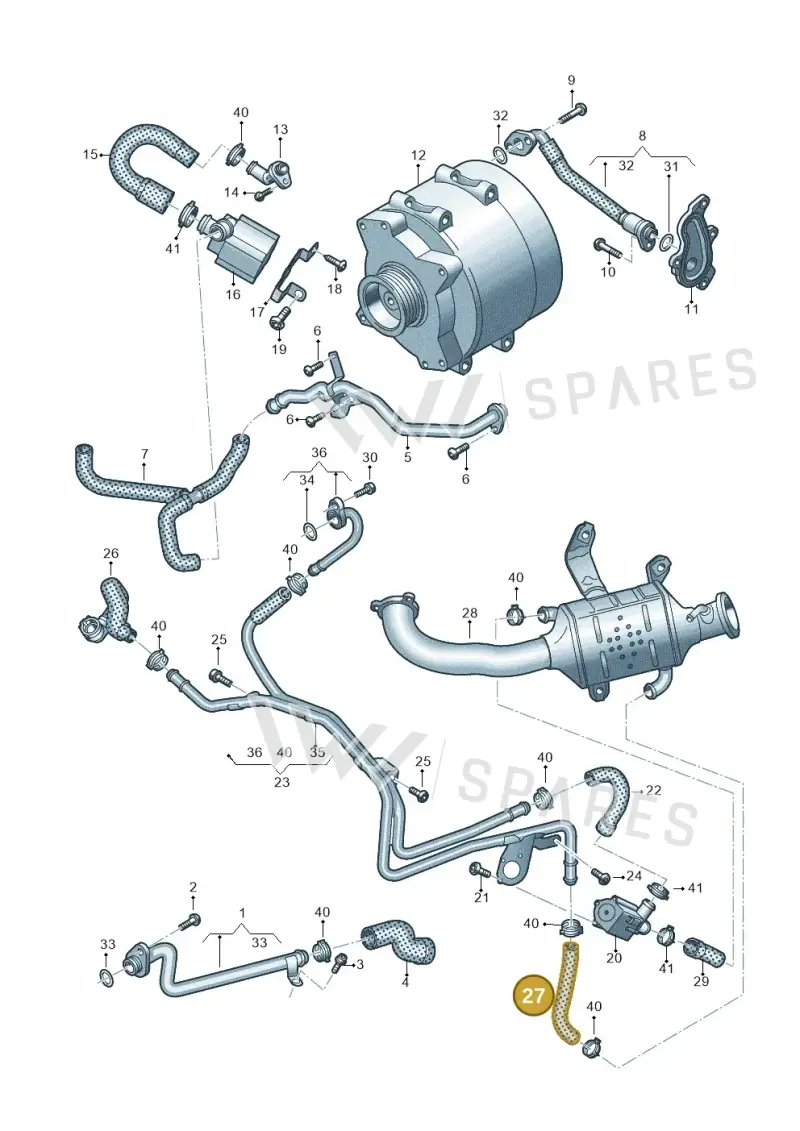 059121445N — Audi Q8 Quattro 3,0 (2018-) diagram 838121019, position 27