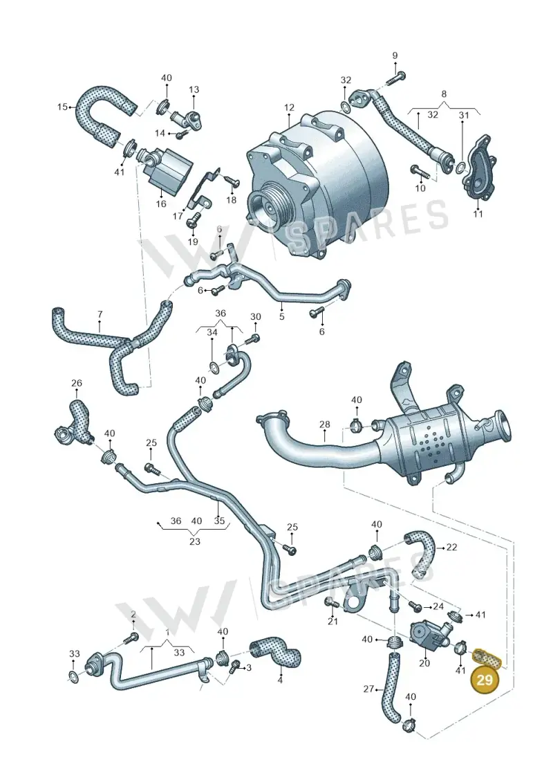 059121447L — Audi Q8 Quattro 3,0 (2018-) diagram 838121019, position 29