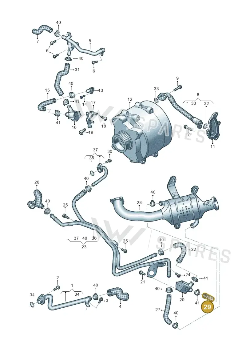059121447N — Audi A6 2.0 (2018-) diagram 435121019, position 29