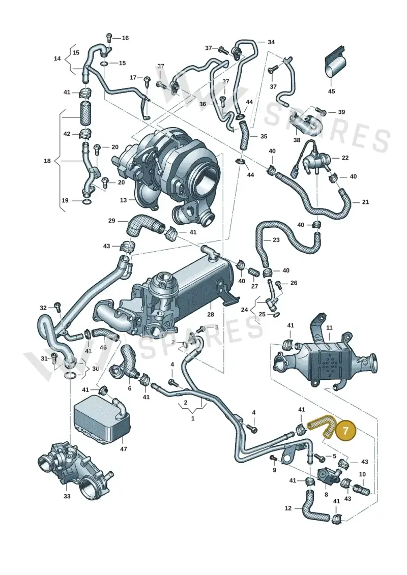 059121449N — Audi Q5 (2016-2020) diagram 896121146, position 7