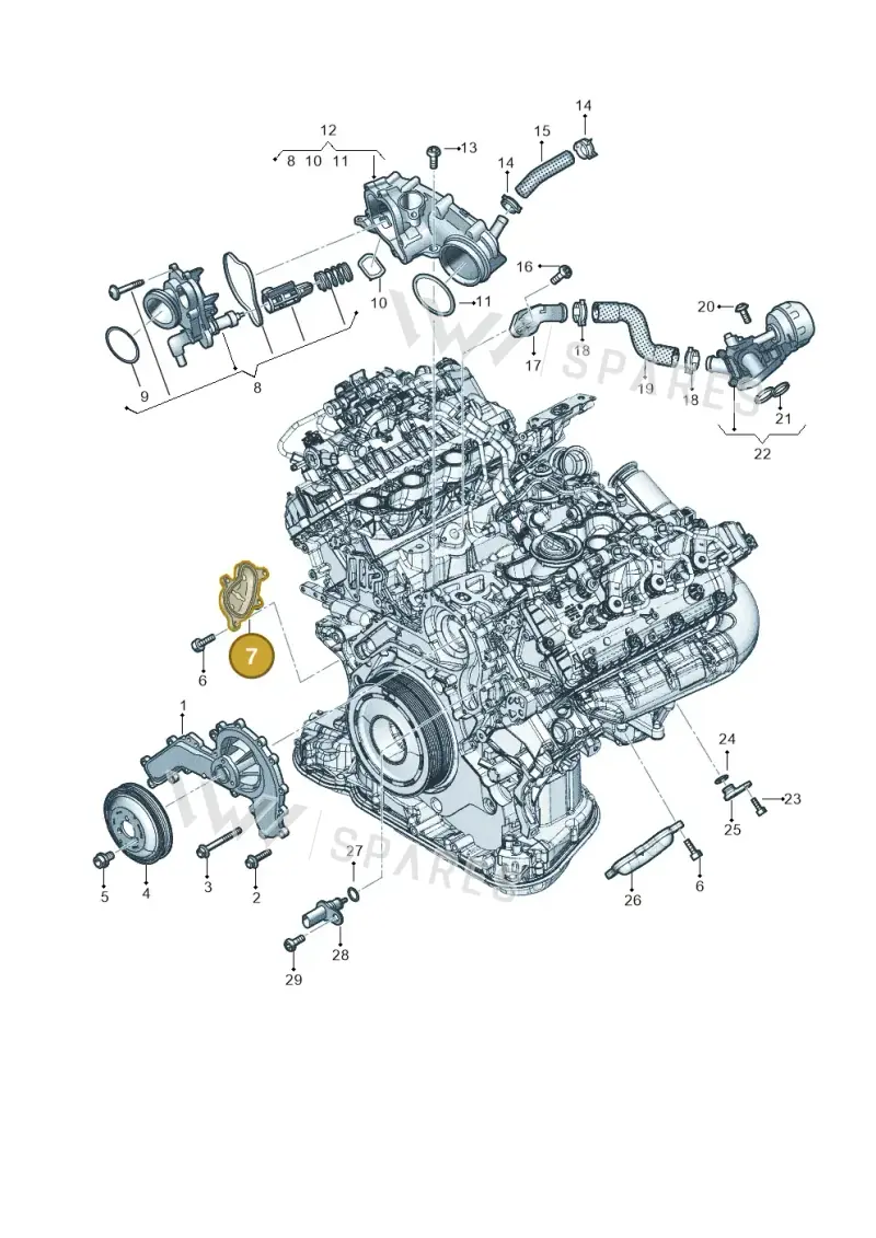 059121484D — Audi Q8 Quattro 3,0 (2018-) diagram 896121160, position 7