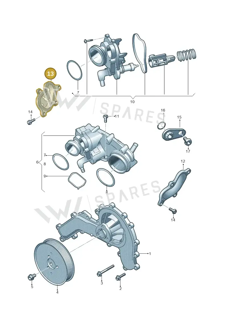 059121484M — Audi Q8 Quattro 3,0 (2018-) diagram 897121050, position 13