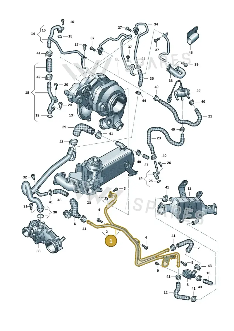 059121507BA — Audi A5 Sportback (2016-2020) diagram 849121154, position 1
