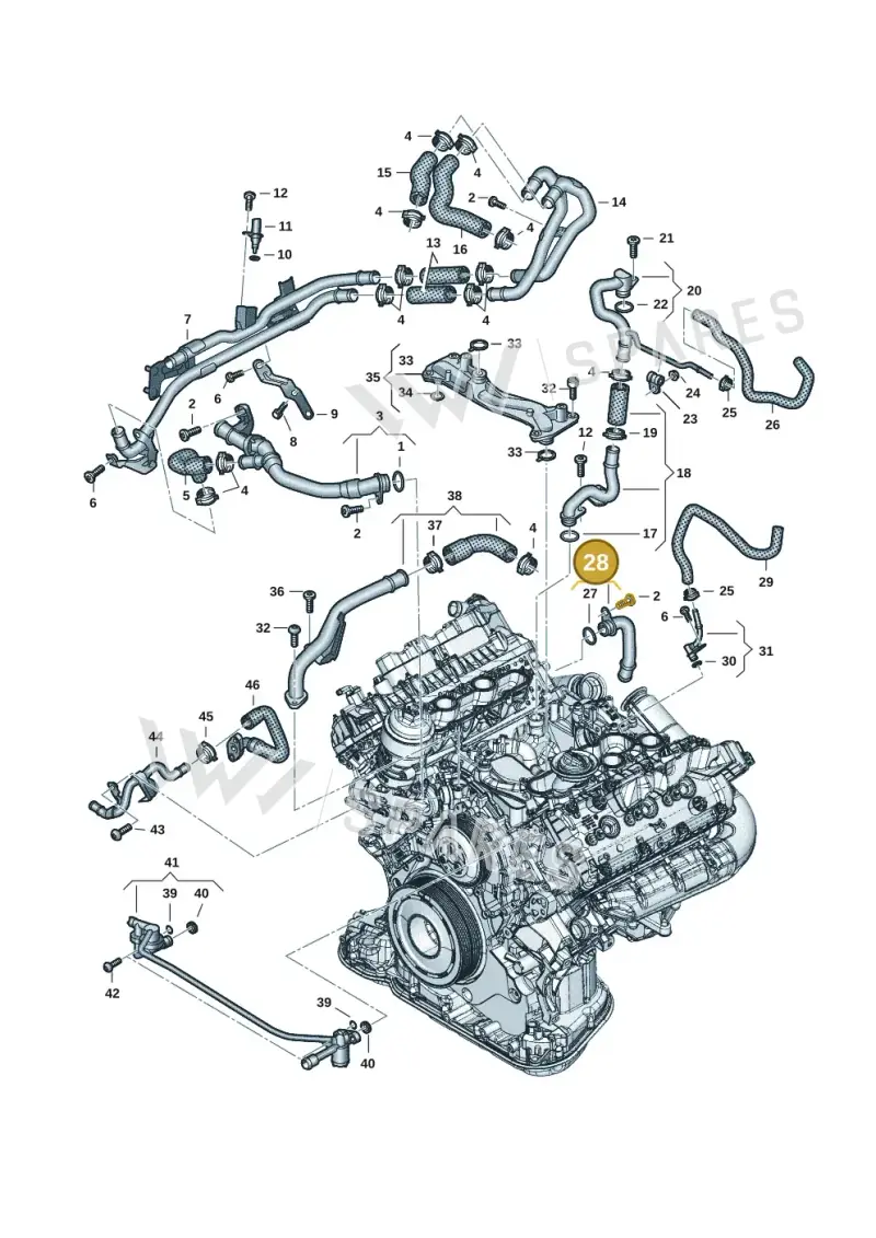 059121507BA — Audi A6 2.0 (2018-) diagram 896121162, position 28