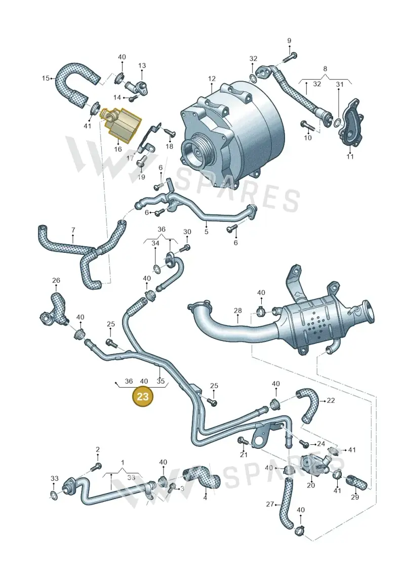 059121511CS — Audi Q8 Quattro 3,0 (2018-) diagram 838121019, position 23