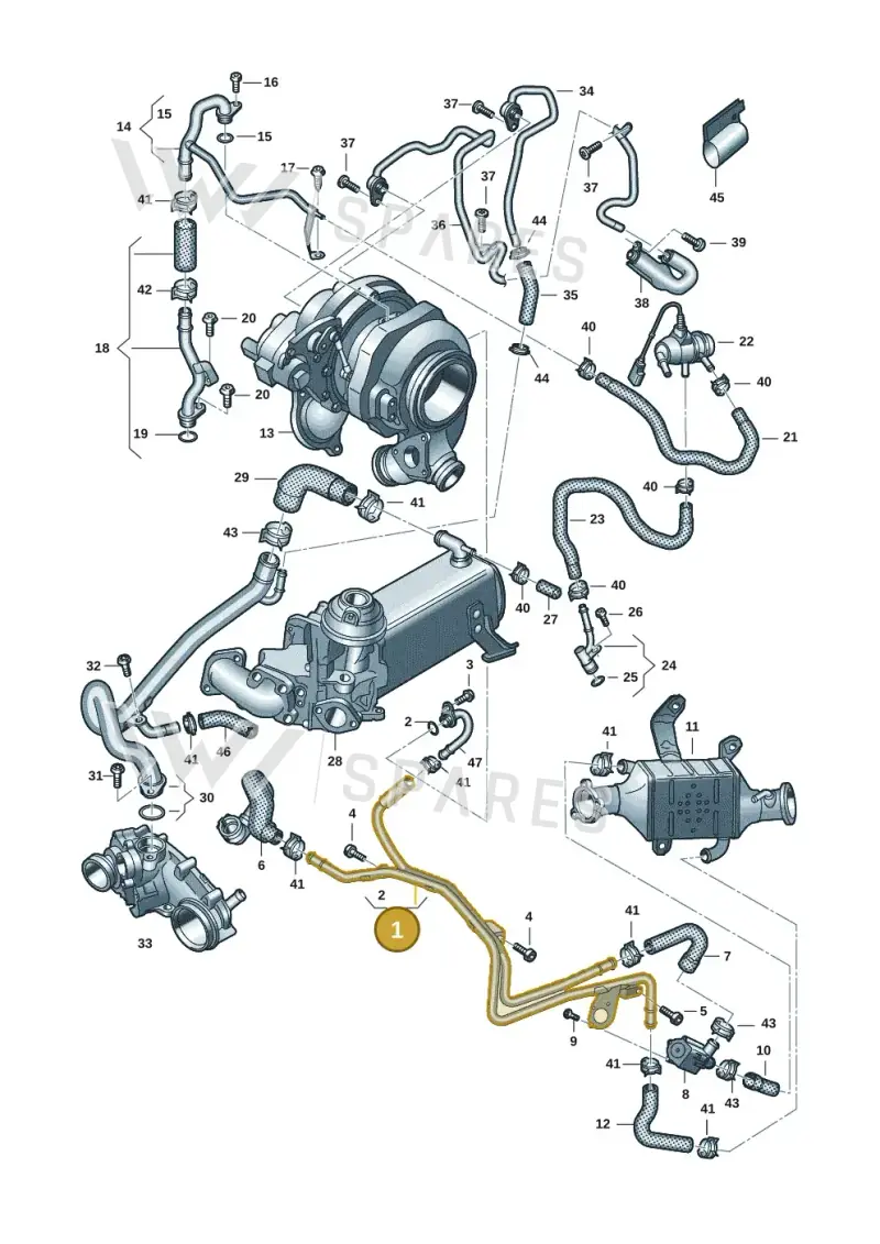 059121511DG — Audi A6 2.0 (2018-) diagram 430121106, position 1