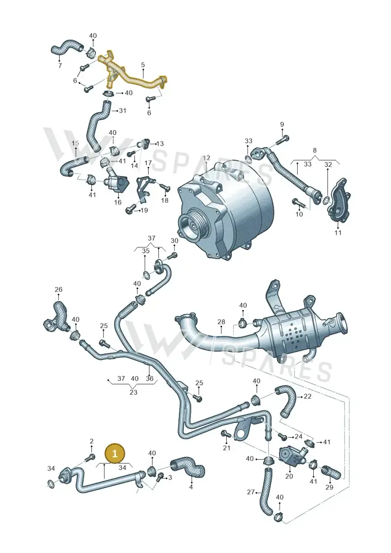 059121512AM — Audi A6 2.0 (2018-) diagram 435121019, position 1