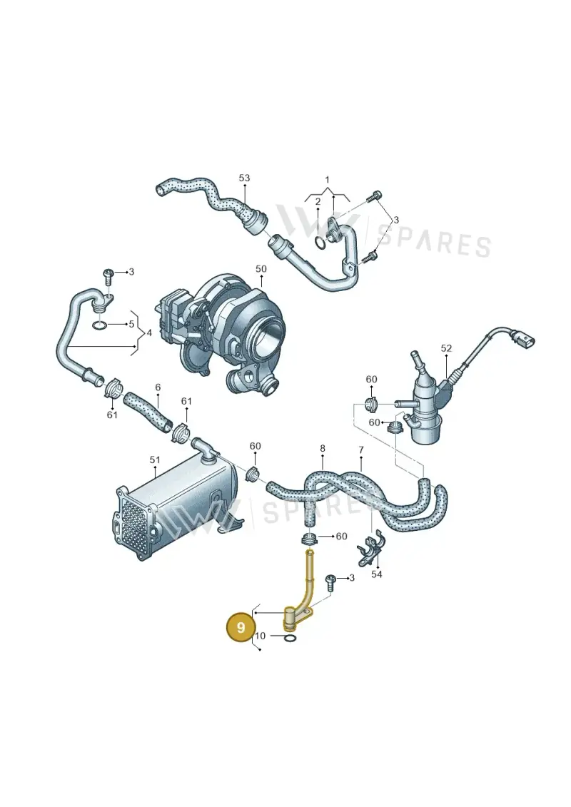 059121597N — Audi Q8 Quattro 3,0 (2018-) diagram 859121260, position 9