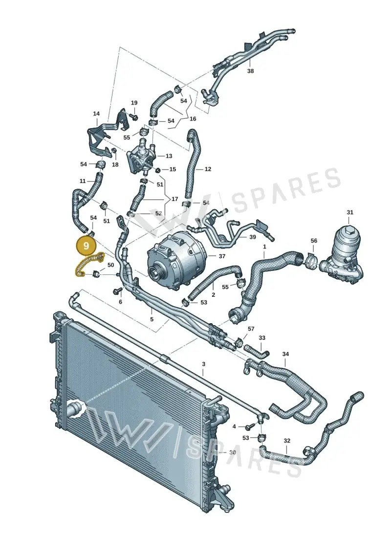 059122060B — Audi A6 2.0 (2018-) diagram 430121218, position 9