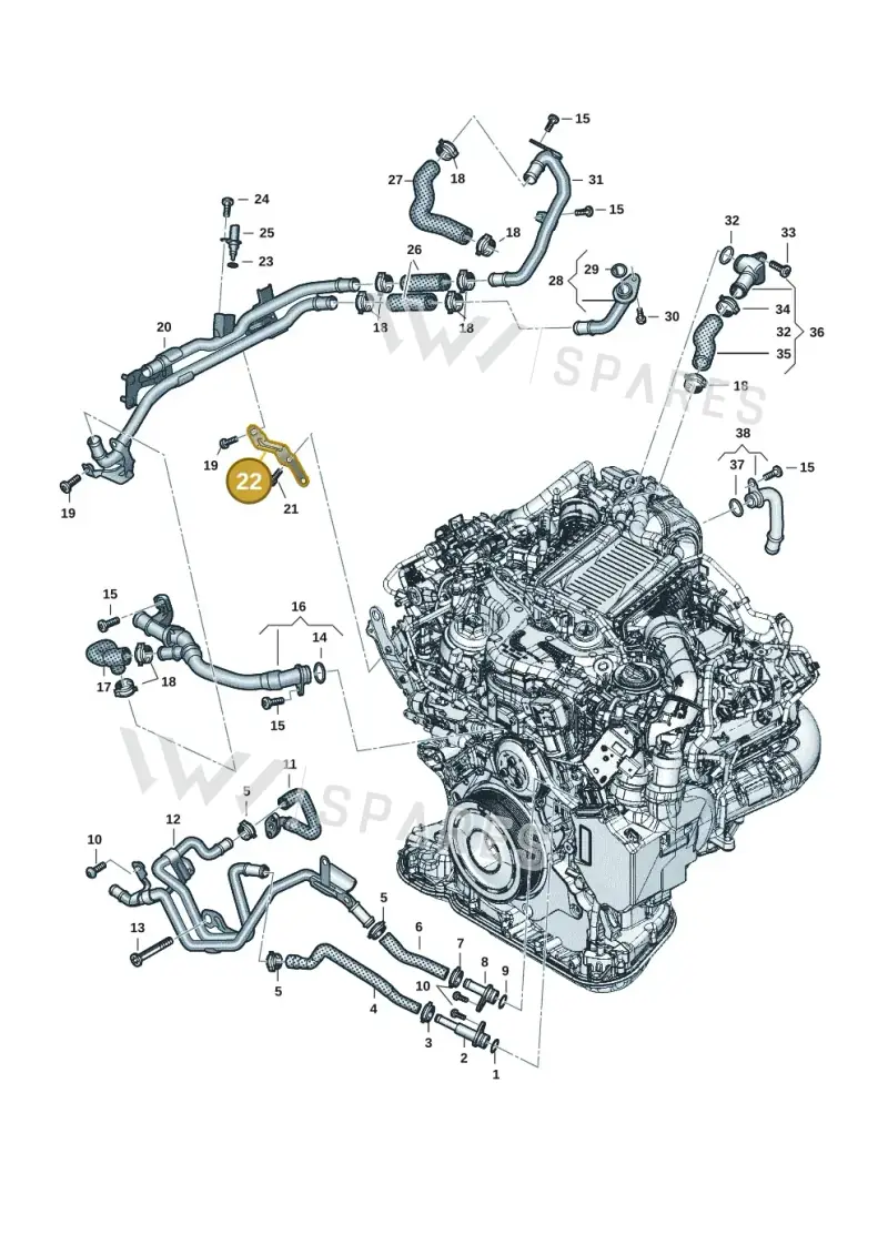 059122235B — Audi A6 2.0 (2018-) diagram 896121204, position 22