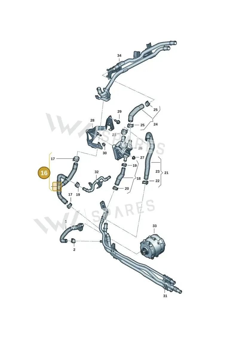 059122449J — Audi Q8 Quattro 3,0 (2018-) diagram 859121186, position 16