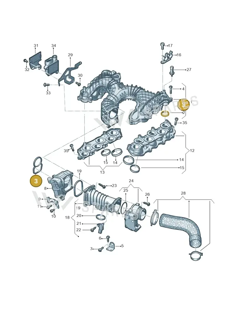 059129069K — Audi Q8 Quattro 3,0 (2018-) diagram 838129650, position 3