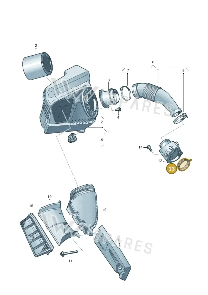 059129193B — Audi A6 Av. qu. 3.0 (2012-2018) diagram 711129020, position 13