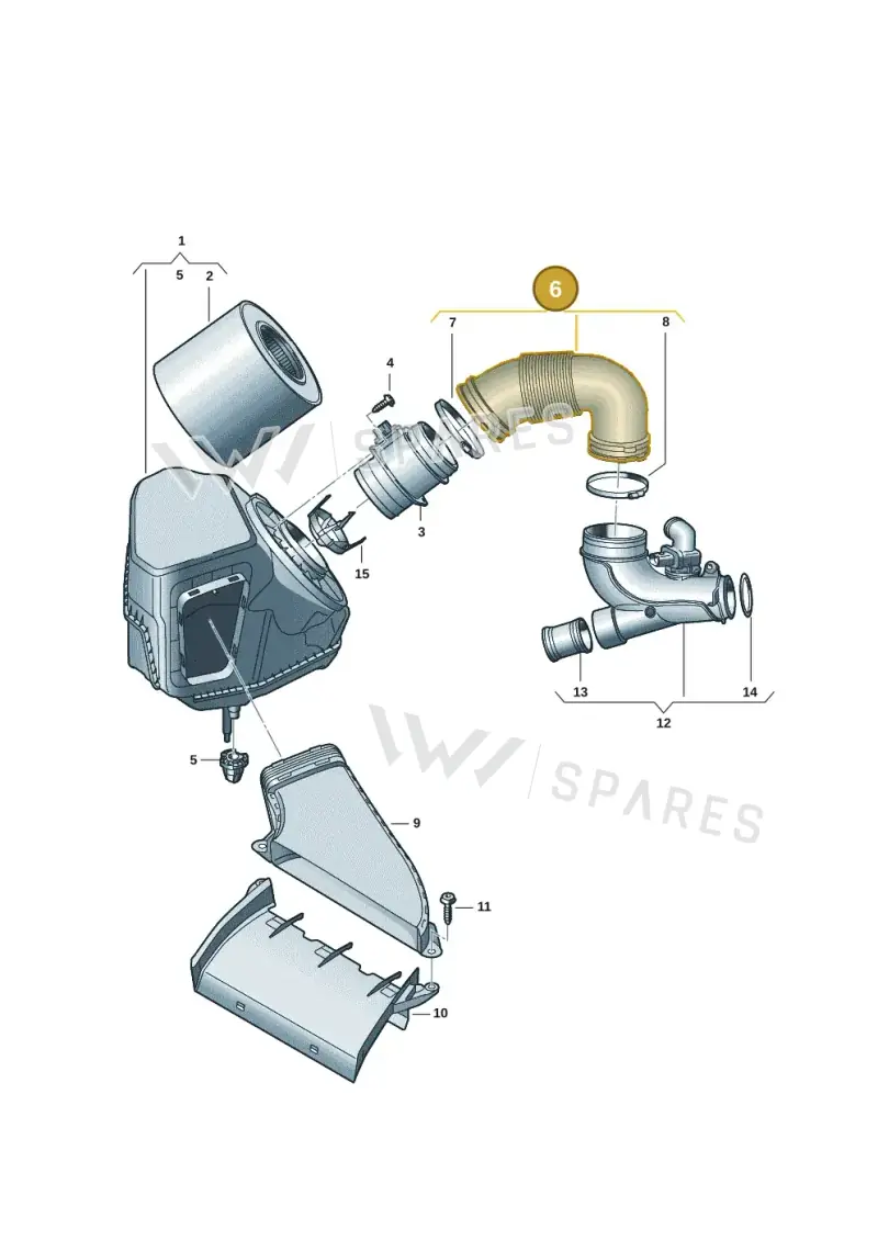 059129616K — Audi A6 2.0 (2018-) diagram 430129101, position 6
