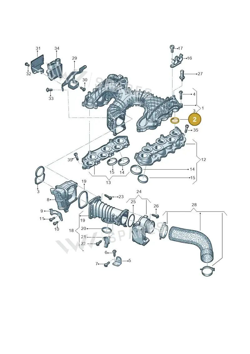 059129717AD — Audi Q8 Quattro 3,0 (2018-) diagram 838129650, position 2