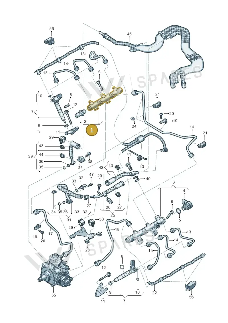 059130089DN — Audi A6 2.0 (2018-) diagram 435130950, position 1