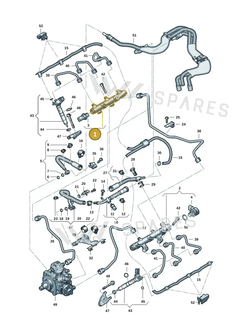 059130089DN — Audi Q8 Quattro 3,0 (2018-) diagram 738130901, position 1