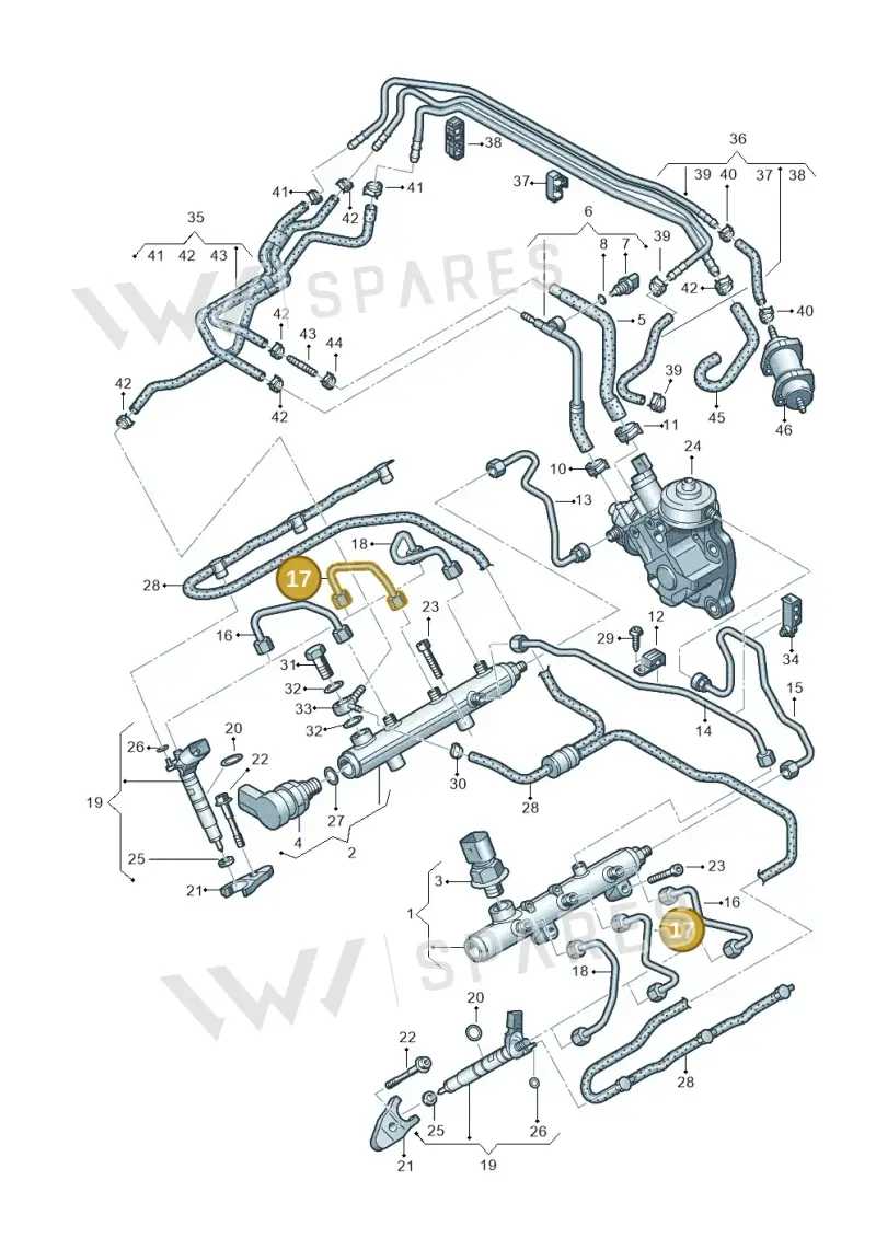 059130241DB — Audi A7 Sportback (2014-2018) diagram 675130700, position 17