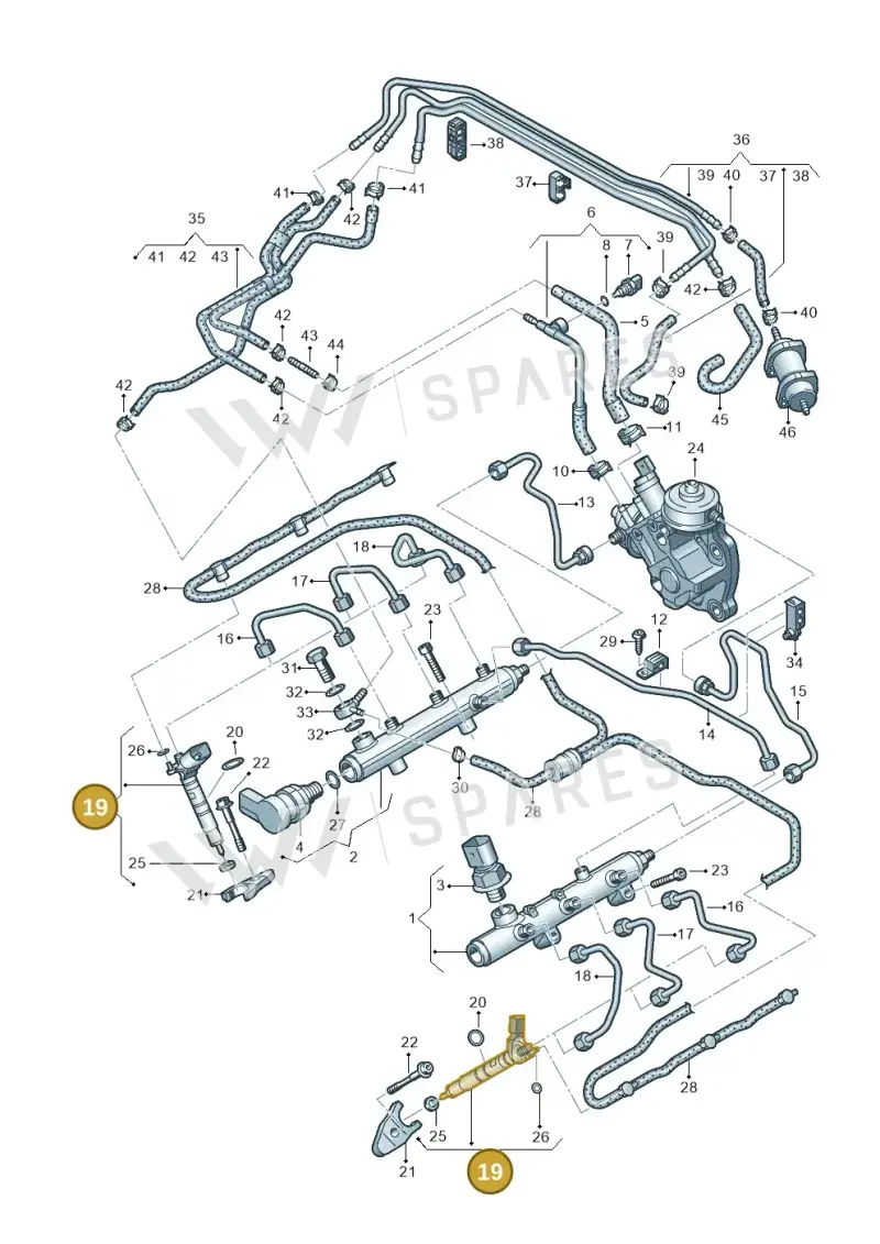 059130277EM — Audi A6 qu. 3.0 tdi (2014-2018) diagram 675130700, position 19