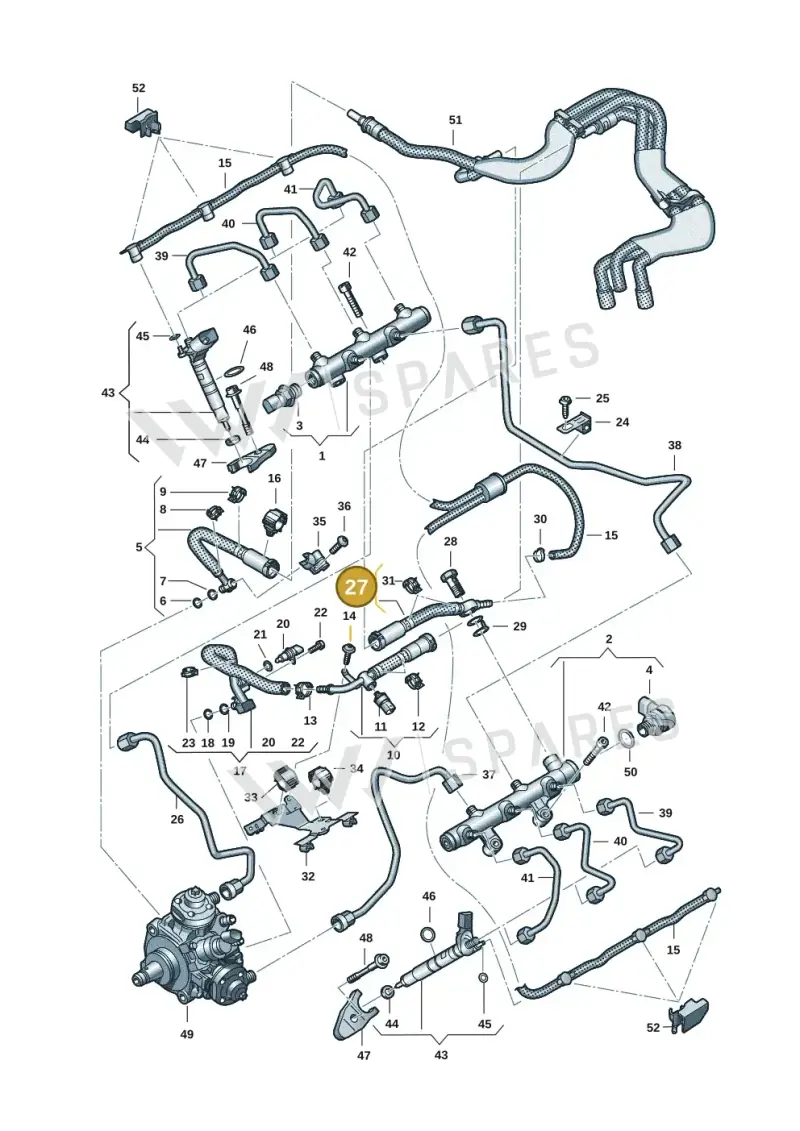 059130296AM — Audi Q8 Quattro 3,0 (2018-) diagram 738130901, position 27