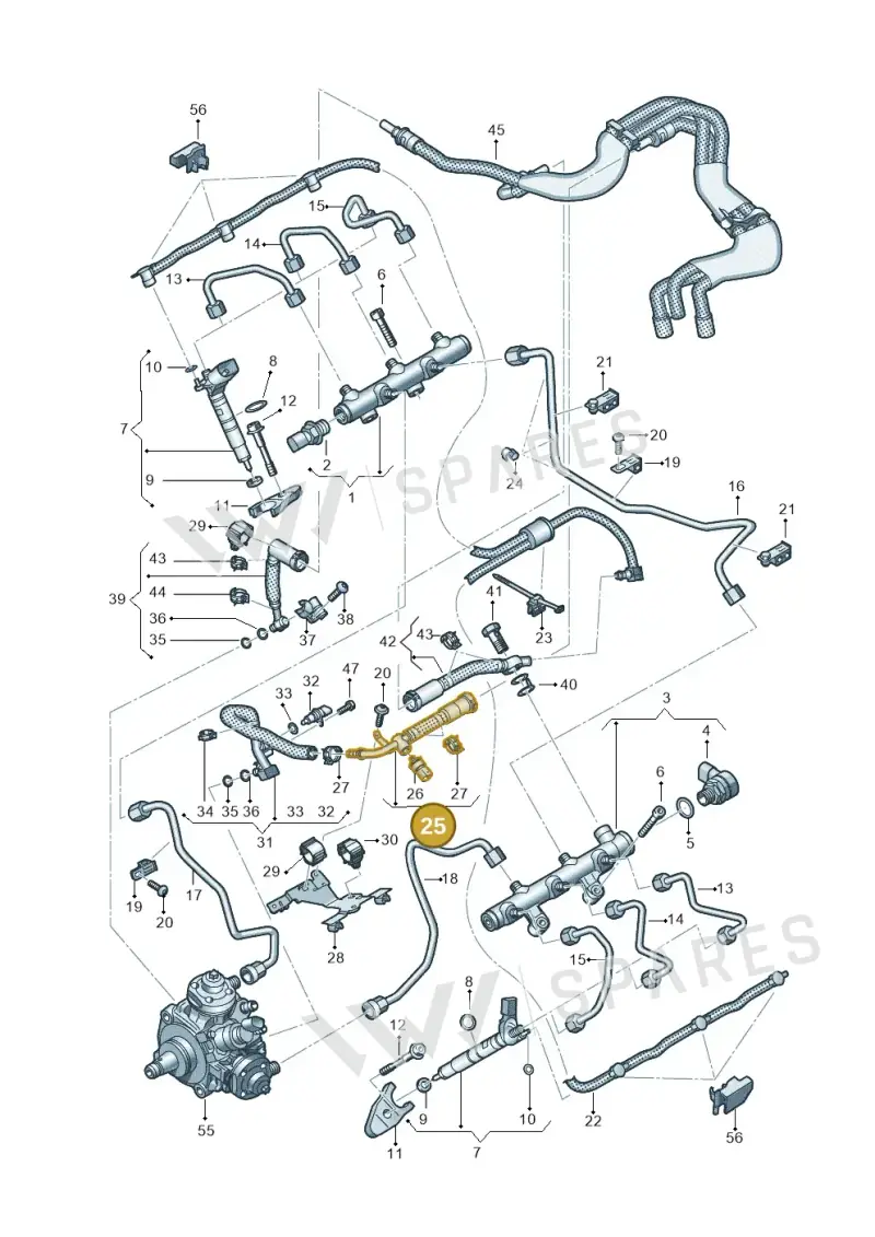 059130299CD — Audi A6 2.0 (2018-) diagram 435130950, position 25