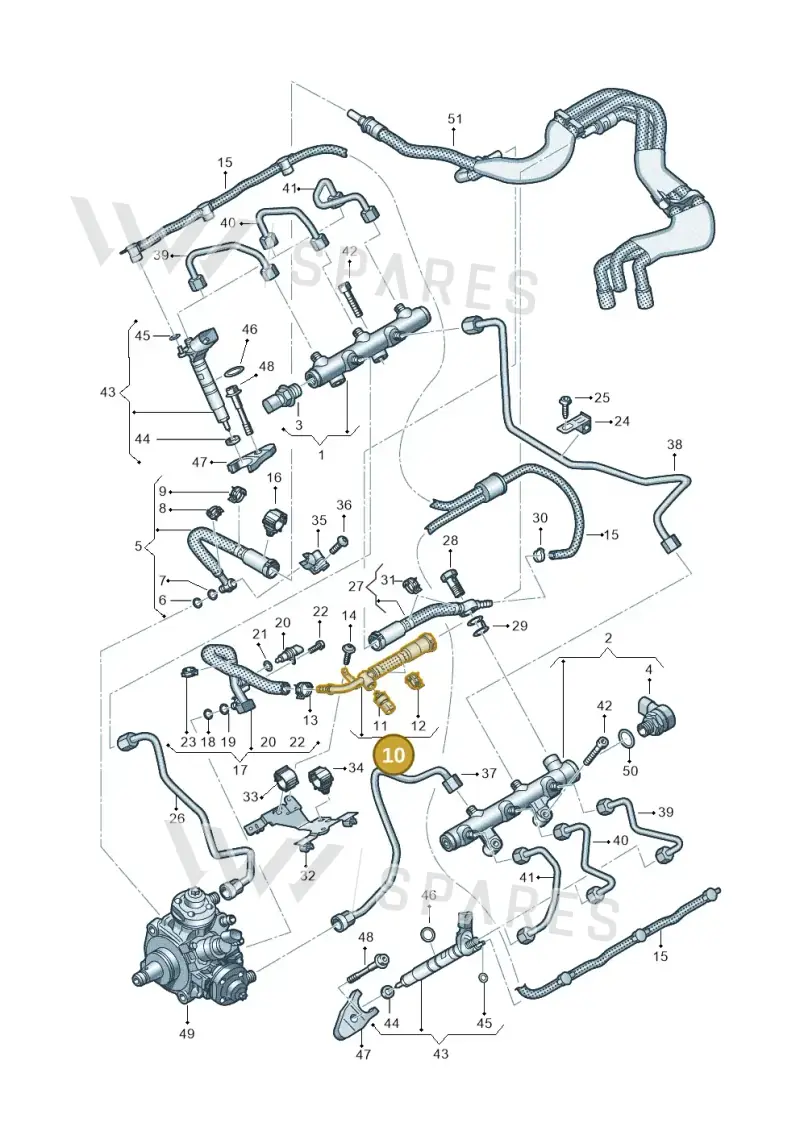 059130299CR — Audi Q5 (2016-2020) diagram 738130900, position 10