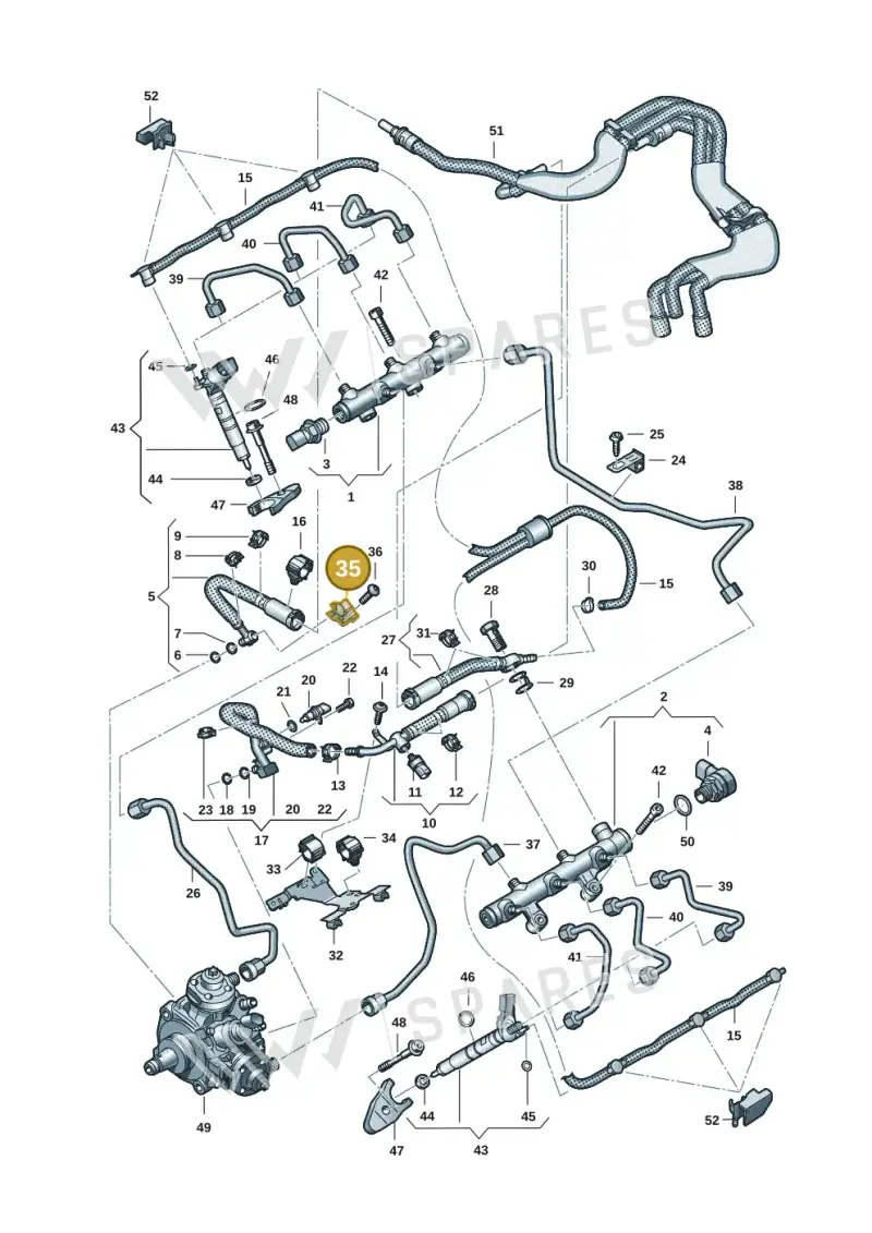 059130319G — Audi Q8 Quattro 3,0 (2018-) diagram 738130901, position 35