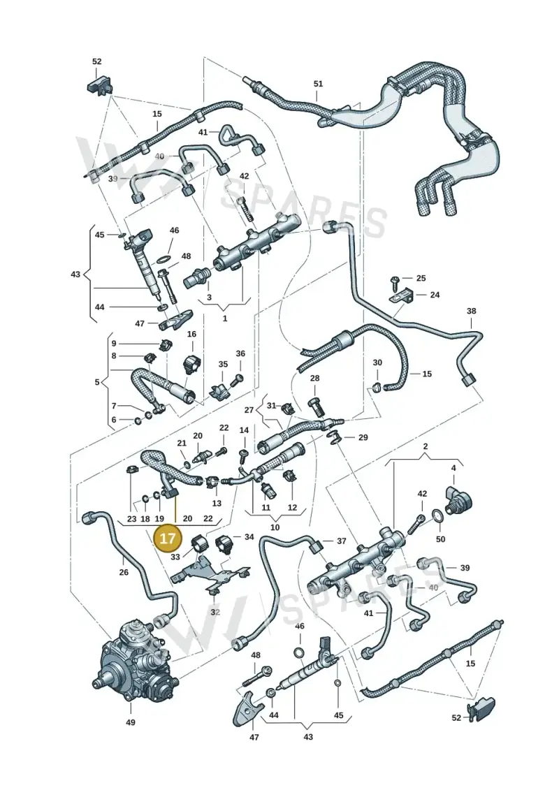 059130327T — Audi Q8 Quattro 3,0 (2018-) diagram 738130901, position 17