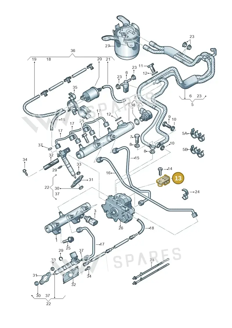 059130401A — Audi A8/S8/qu. lang    08> (2007-) diagram 291130700, position 13