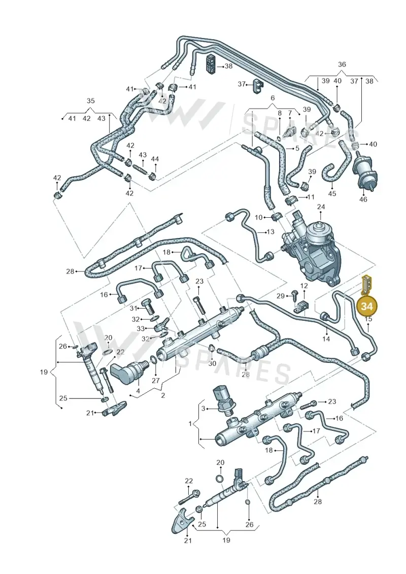 059130401A — Audi A7 Sportback (2014-2018) diagram 675130700, position 34