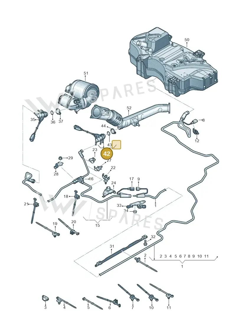 059131113H — Audi Q5 (2016-2020) diagram 896201560, position 42