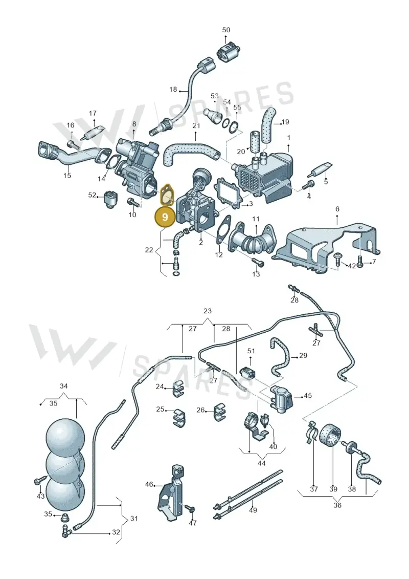 059131120 — Audi A5/S5 Coupe       08> (2007-) diagram 620131500, position 9