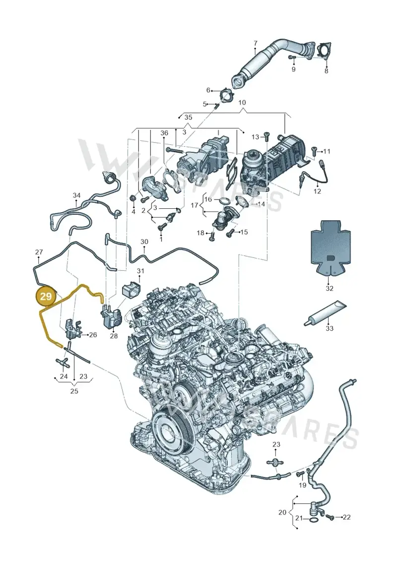 059131377AB — Audi Q8 Quattro 3,0 (2018-) diagram 896131060, position 29
