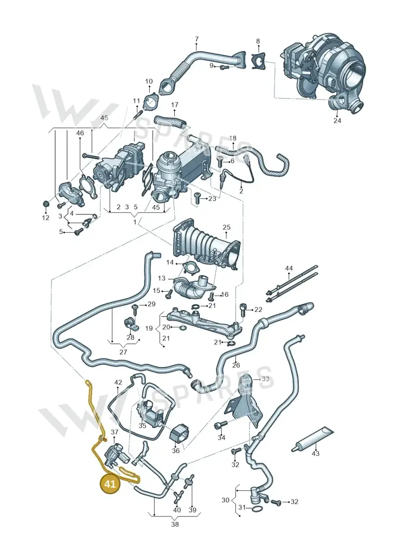 059131377K — Audi A5 Sportback (2016-2020) diagram 788131400, position 41