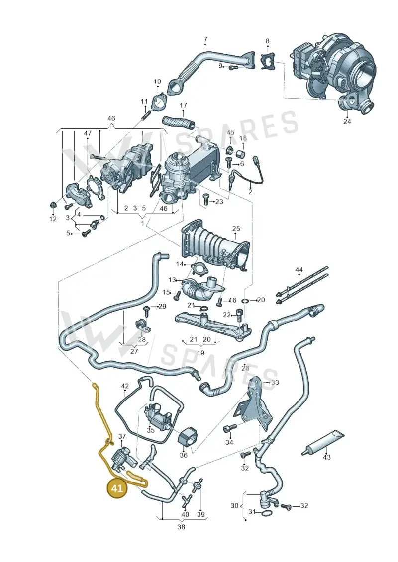 059131377K — Audi A8L (2017-2022) diagram 838131400, position 41