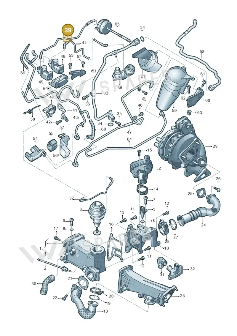 059131492BP — Audi A7 Sportback (2014-2018) diagram 717131200, position 39