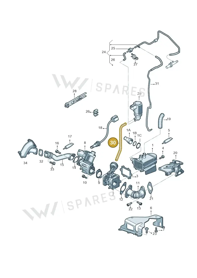 059131492Q — Audi Q7 qu. 3.0 TDI (2009-2015) diagram 631131550, position 30