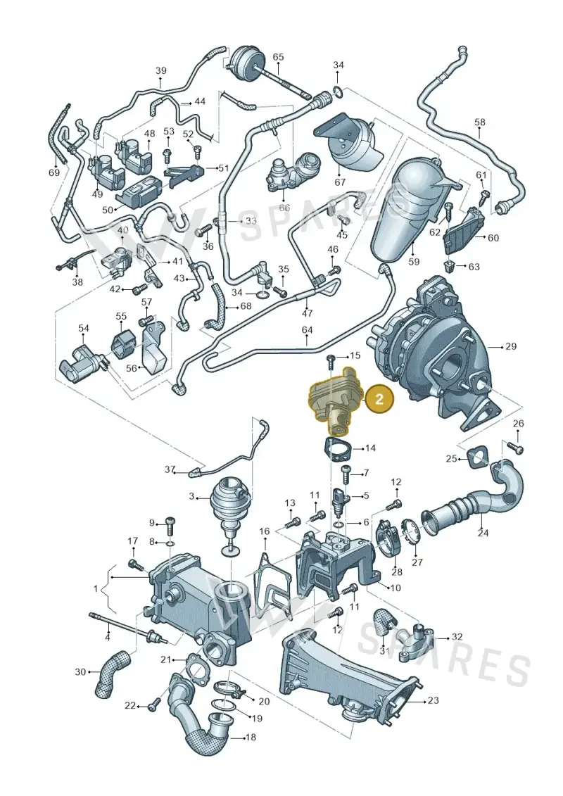 059131503AL — Audi A7 Sportback (2014-2018) diagram 717131200, position 2