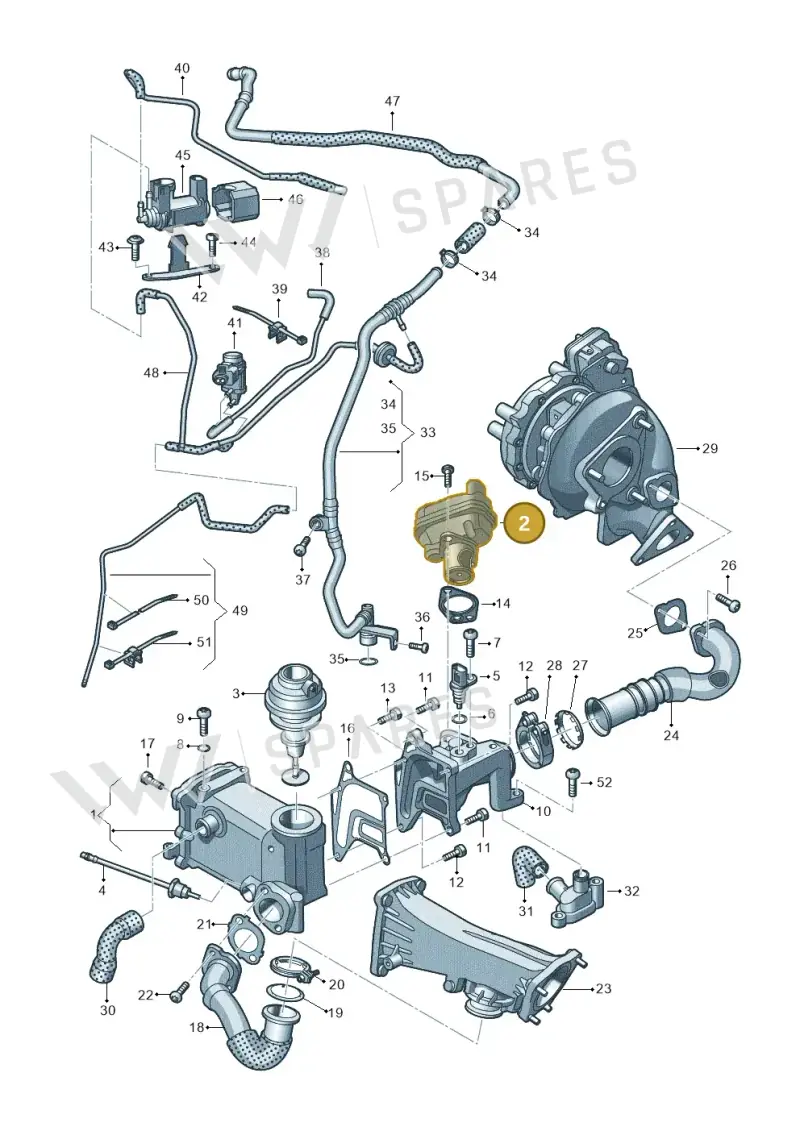059131503AL — Audi A7 Sportback (2014-2018) diagram 675131130, position 2