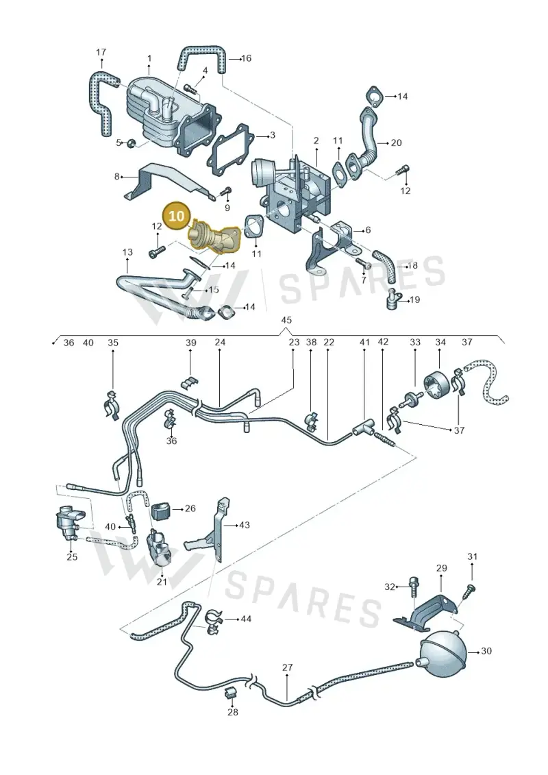 059131503H — Audi A8/S8/qu. lang    08> (2007-) diagram 291131050, position 10