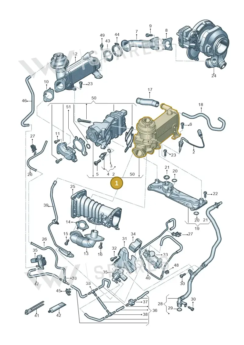 059131511CE — Audi Q7 qu. 3.0 TDI (2015-2019) diagram 859131300, position 1