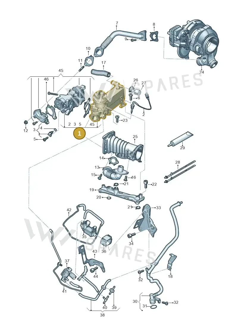 059131511DE — Audi Q8 Quattro 3,0 (2018-) diagram 429131200, position 1