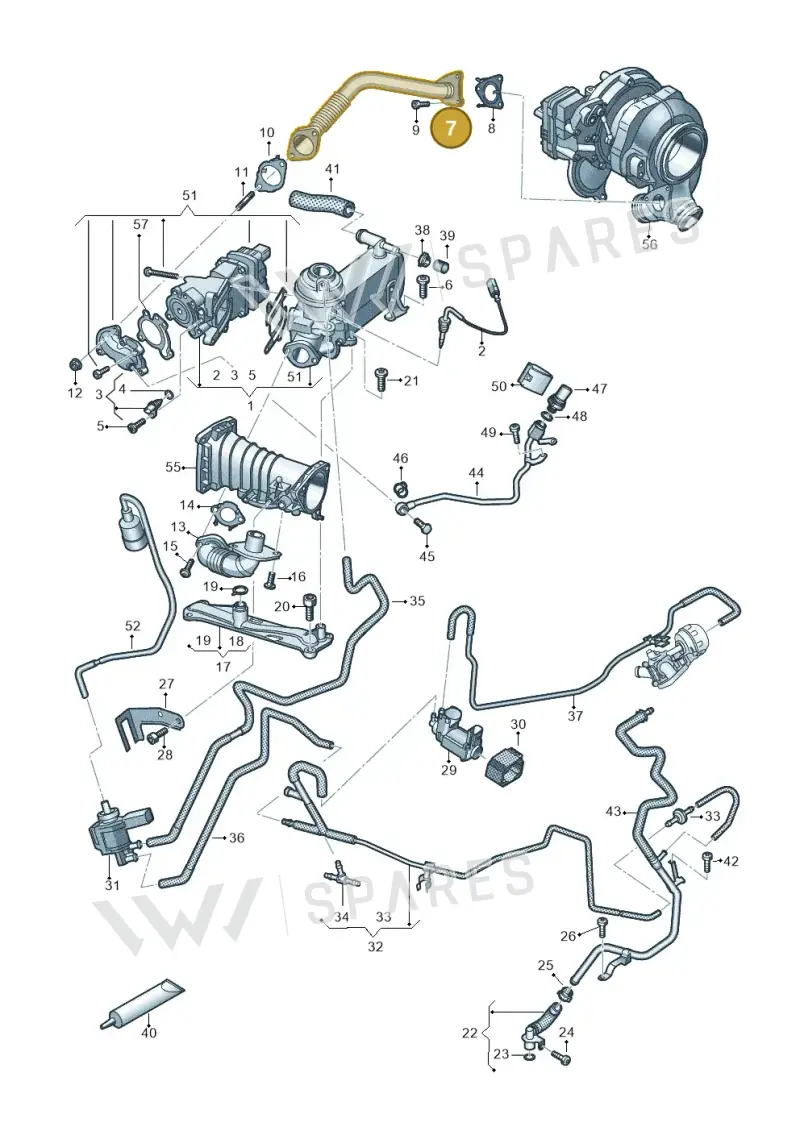 059131525EG — Audi A6 2.0 (2018-) diagram 435131420, position 7