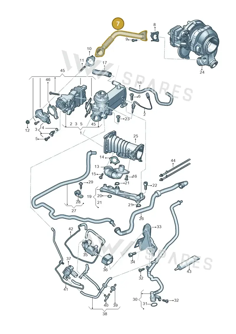 059131525FK — Audi A5 Sportback (2016-2020) diagram 788131400, position 7