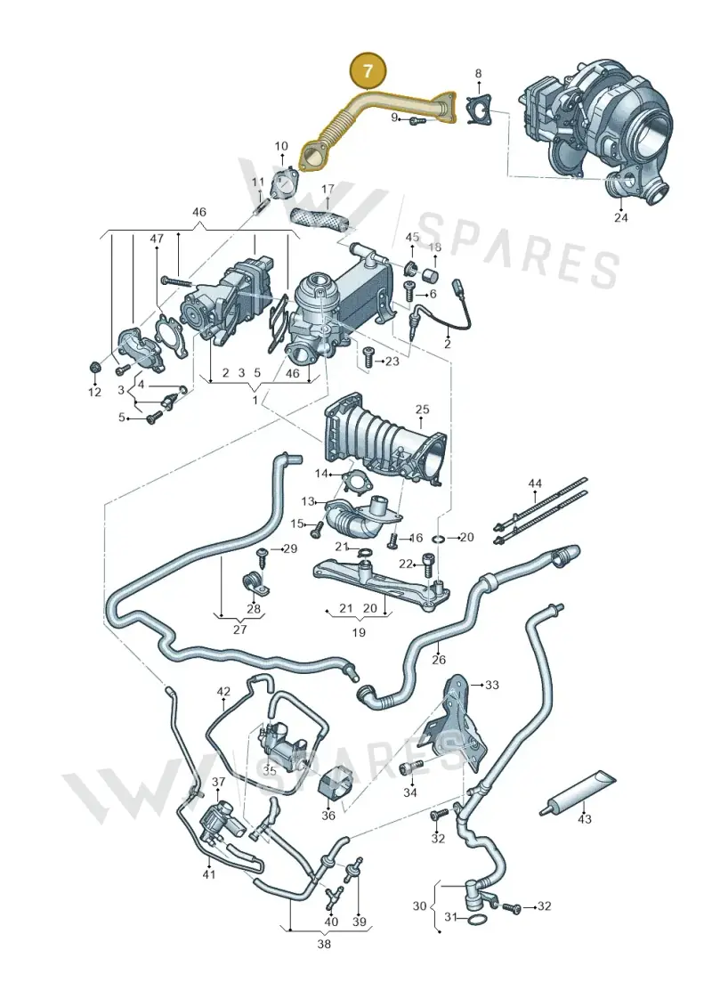 059131525FK — Audi A6 2.0 (2018-) diagram 838131400, position 7
