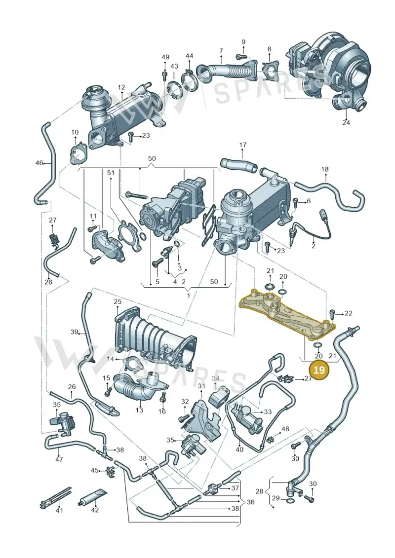 059131680F — Audi Q7 qu. 3.0 TDI (2015-2019) diagram 859131300, position 19