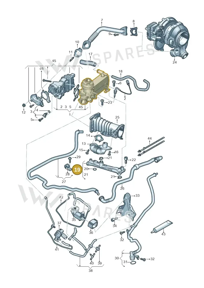 059131680L — Audi Q7 qu. 3.0 TDI (2015-2019) diagram 788131400, position 19